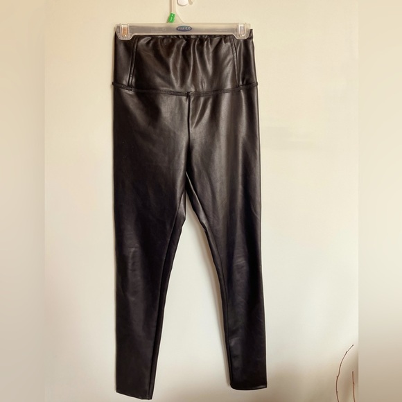 EUC Cloth By Design Buttery Soft Vegan Leather Leggings Black S - Picture 3 of 13